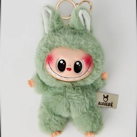 Labubu Inspired Faux Fur Keychain Set – Multiple Colours - Picture 7 of 16